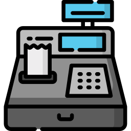 Cashier machine icon