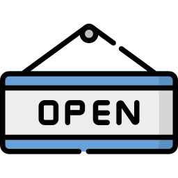 ouvert Icône