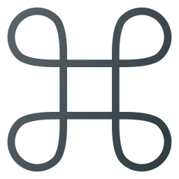símbolo de comando icono