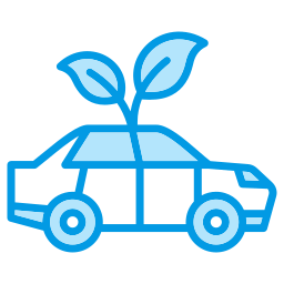 Eco car icon