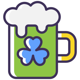 Зеленое пиво иконка