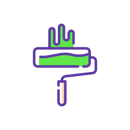 Roller brush icon