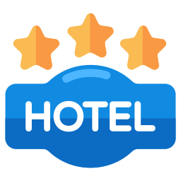 hotel cinco estrelas Ícone