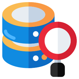 Database analysis icon