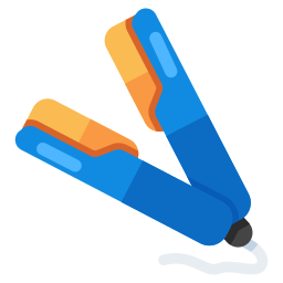 Hair straightener icon