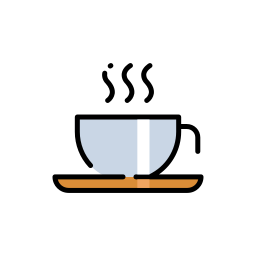 Café caliente icono