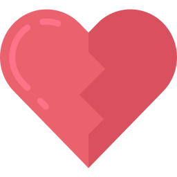 Broken heart icon