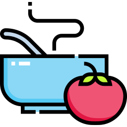 sopa de tomate icono