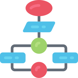 diagramma di flusso icona