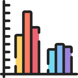 Gráfico de barras icono