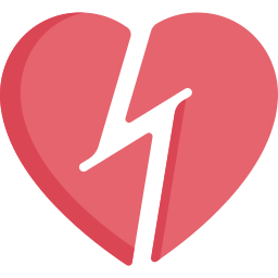 El corazón roto icono