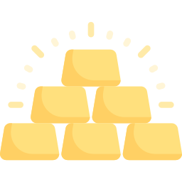 Lingotes de oro icono