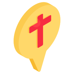 standort der kirche icon