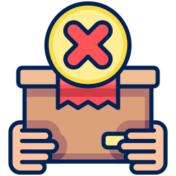 Rejected delivery icon