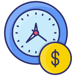 Hourly rate icon