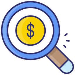 Search money icon