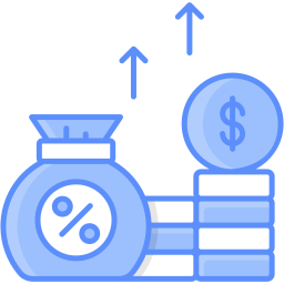 Income growth icon