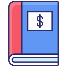 boekhoudkundig boek icoon