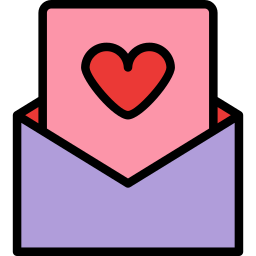 Carta amorosa icono