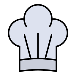 chapeau de cuisinier Icône