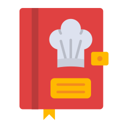 libro de cocina icono
