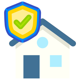bescherming van huis icoon