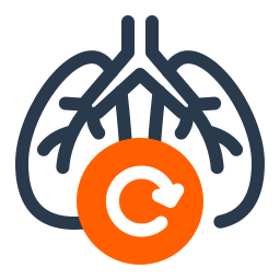 Respiratory system icon