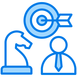 estrategia de negocios icono