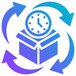 ciclo de vida del producto icono