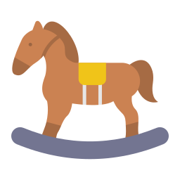 juguete de caballo icono