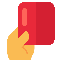 Штрафная карточка иконка