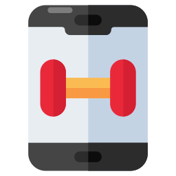 Mobile gym icon