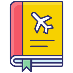 Travel guidebook icon