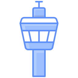 torre de control del aeropuerto icono