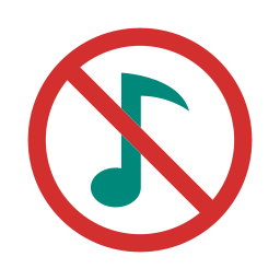 geen muziek icoon