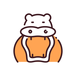 Hippopotamus icon