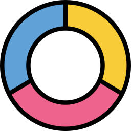 Gráfico circular icono