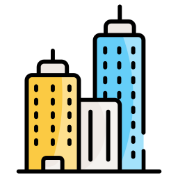 High rise building icon