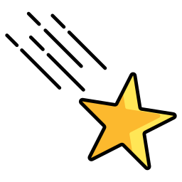 stella cadente icona