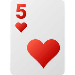 vijf van harten icoon