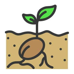 seme in crescita icona