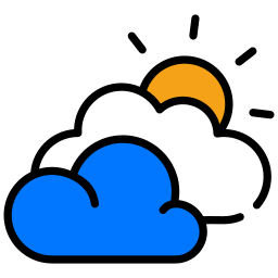 Солнечное облако иконка