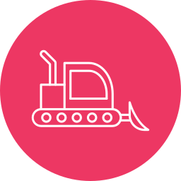 excavadora icono