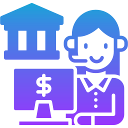 Bank teller icon