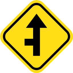 carretera lateral izquierda icono