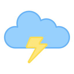 Stormy cloud icon