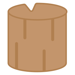 Wood stump icon