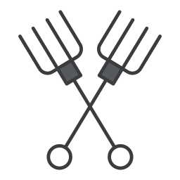 Gardening fork icon