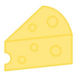 fetta di formaggio icona