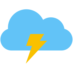 Cloud lightning icon